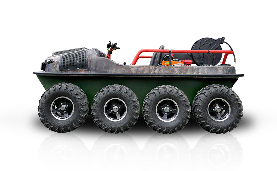 V-twin 8X8 ATV Waterwheel-voertuigen
